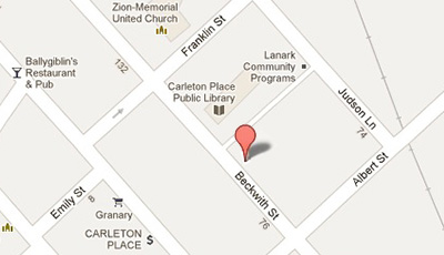 Our office location within Carleton Place